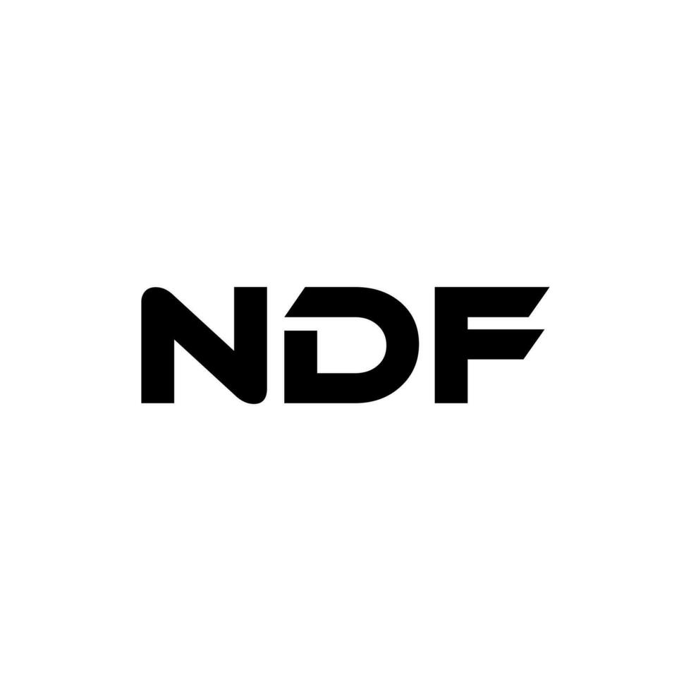 NDF Letter Logo Design, Inspiration for a Unique Identity. Modern Elegance and Creative Design. Watermark Your Success with the Striking this Logo. vector