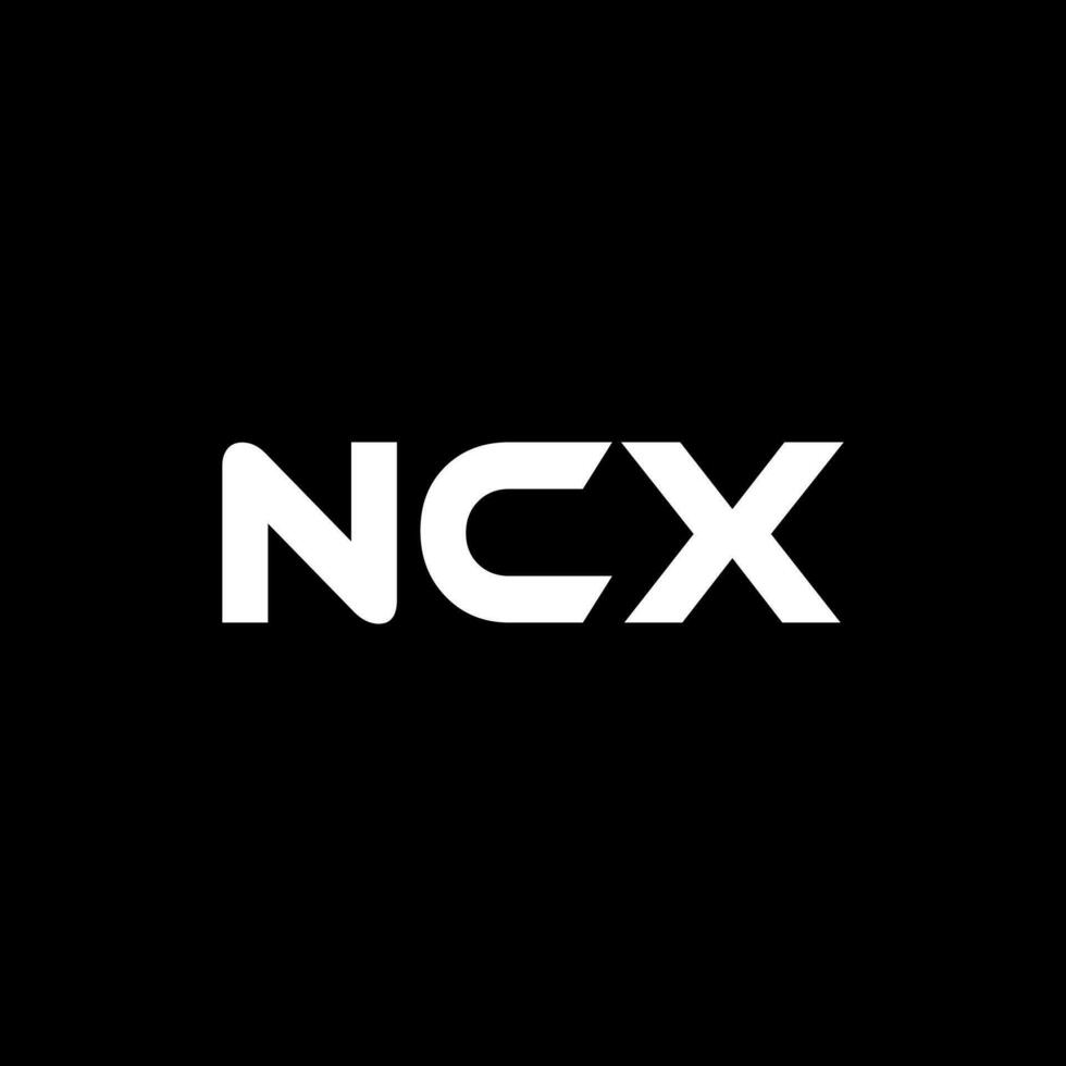 NCX Letter Logo Design, Inspiration for a Unique Identity. Modern Elegance and Creative Design. Watermark Your Success with the Striking this Logo. vector