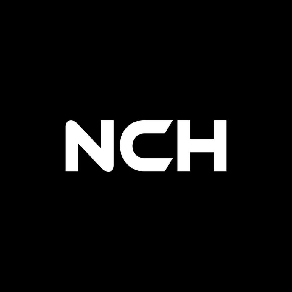 NCH Letter Logo Design, Inspiration for a Unique Identity. Modern Elegance and Creative Design. Watermark Your Success with the Striking this Logo. vector