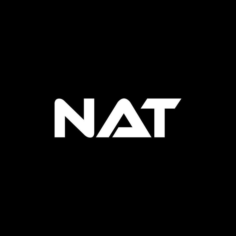 NAT Letter Logo Design, Inspiration for a Unique Identity. Modern Elegance and Creative Design. Watermark Your Success with the Striking this Logo. vector