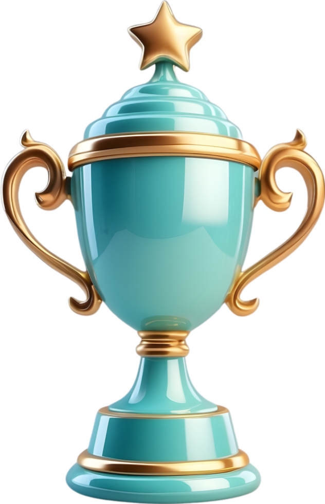 AI generated trophy cup clipart ai generative png