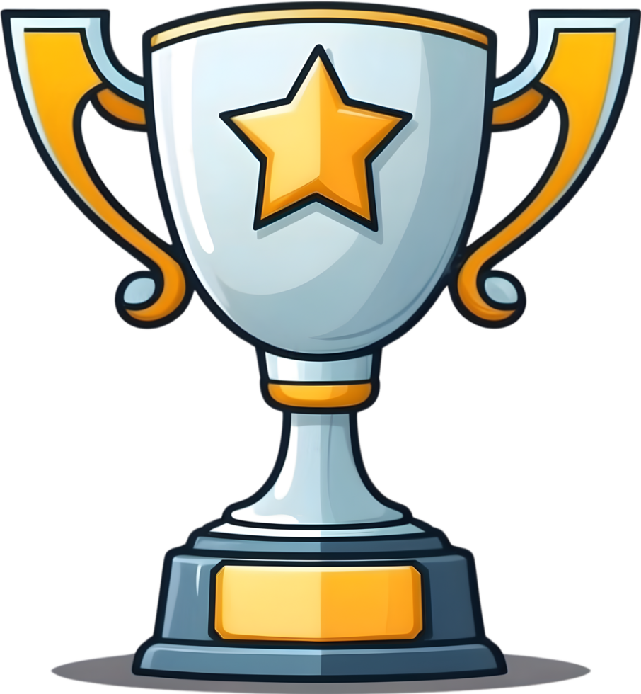 AI generated trophy cup clipart ai generative png