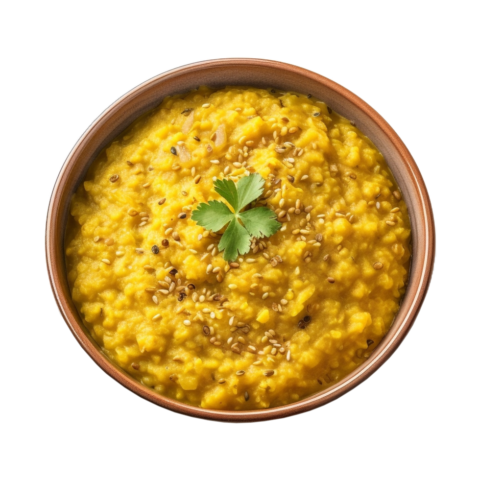 AI generated Dal Makhni Food in a Bowl on Transparent Background - Ai Generated png