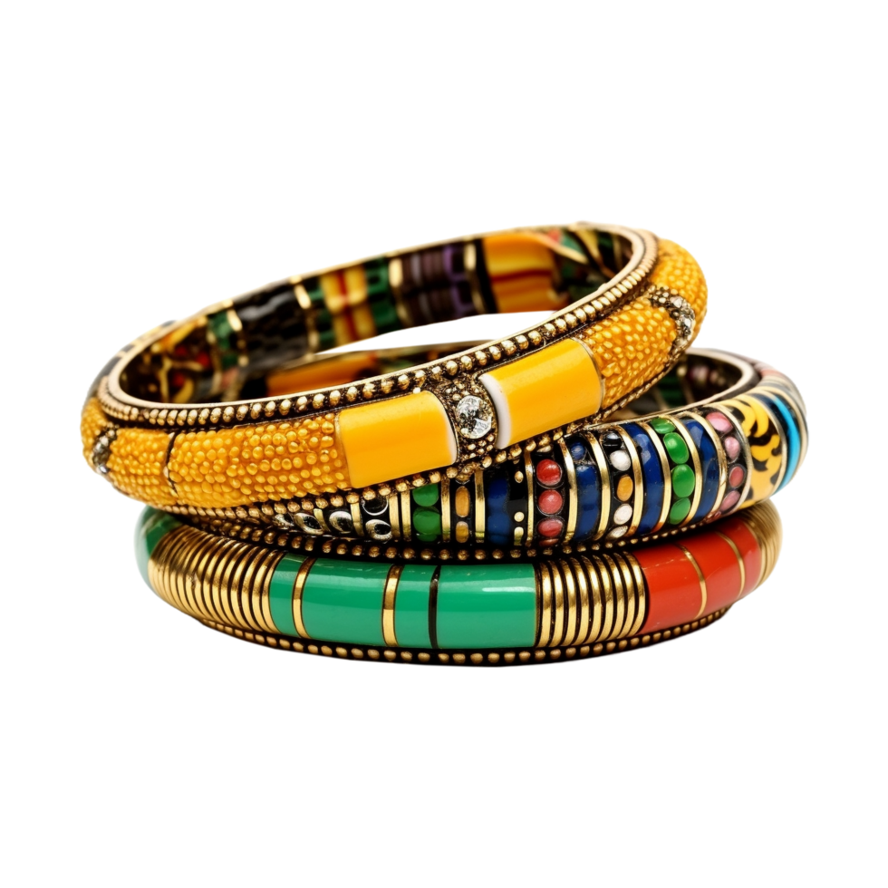 AI generated Girls Traditional Bracelet Indian on Transparent Background - Ai Generated png