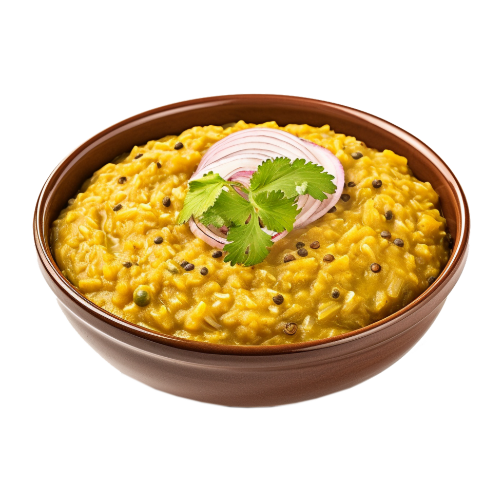 AI generated Dal Makhni Food in a Bowl on Transparent Background - Ai Generated png