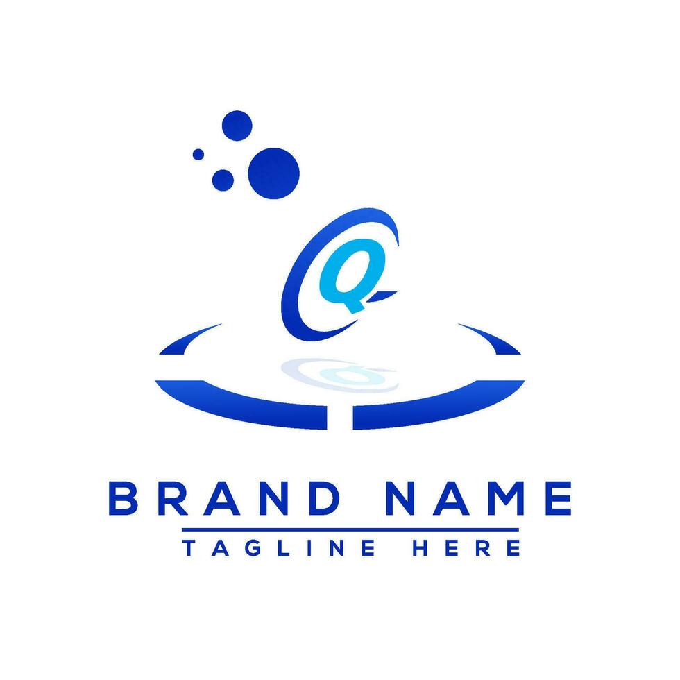Letter QQ blue logo Professional for all kinds of business vector