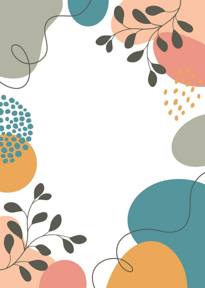 Design banner frame flower Spring background with beautiful. background for design. Colorful background with tropical plants. vector