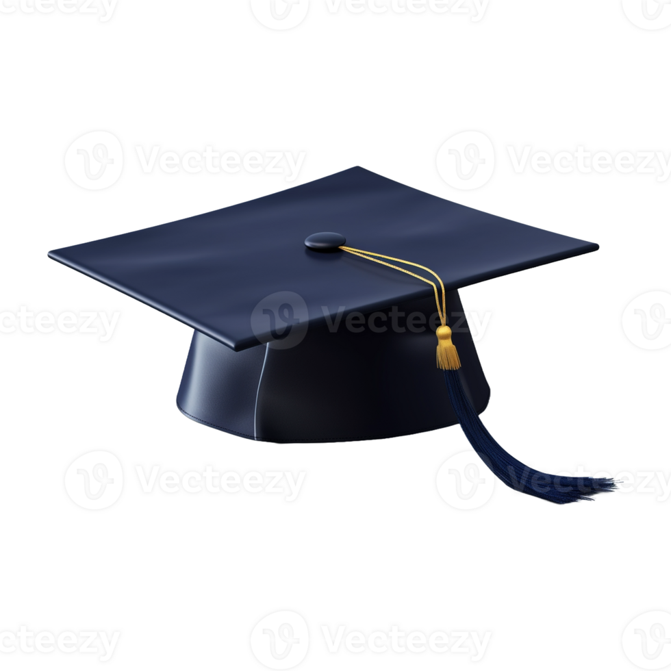 AI generated Graduation Cap on Transparent Background - Ai Generated png