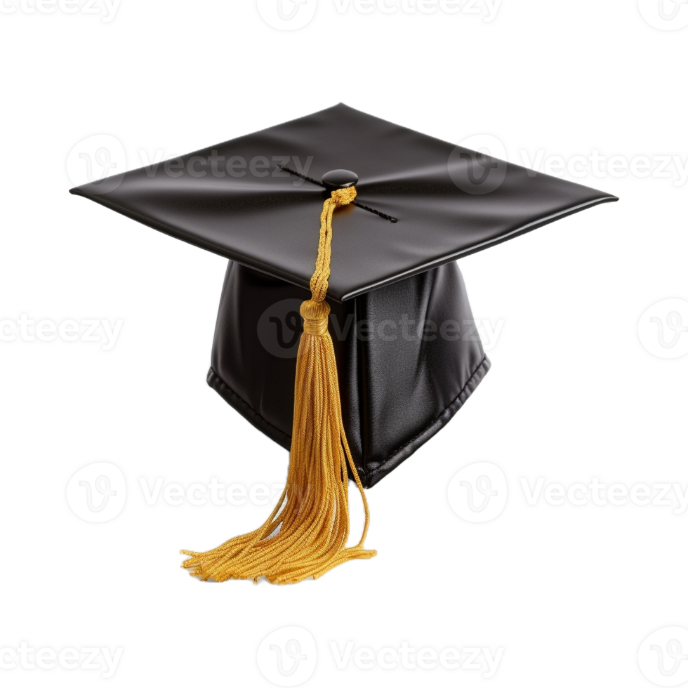 AI generated Graduation Cap on Transparent Background - Ai Generated png