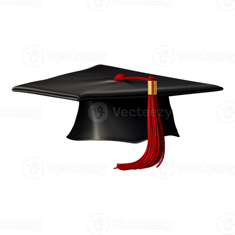 AI generated Graduation Cap on Transparent Background - Ai Generated png