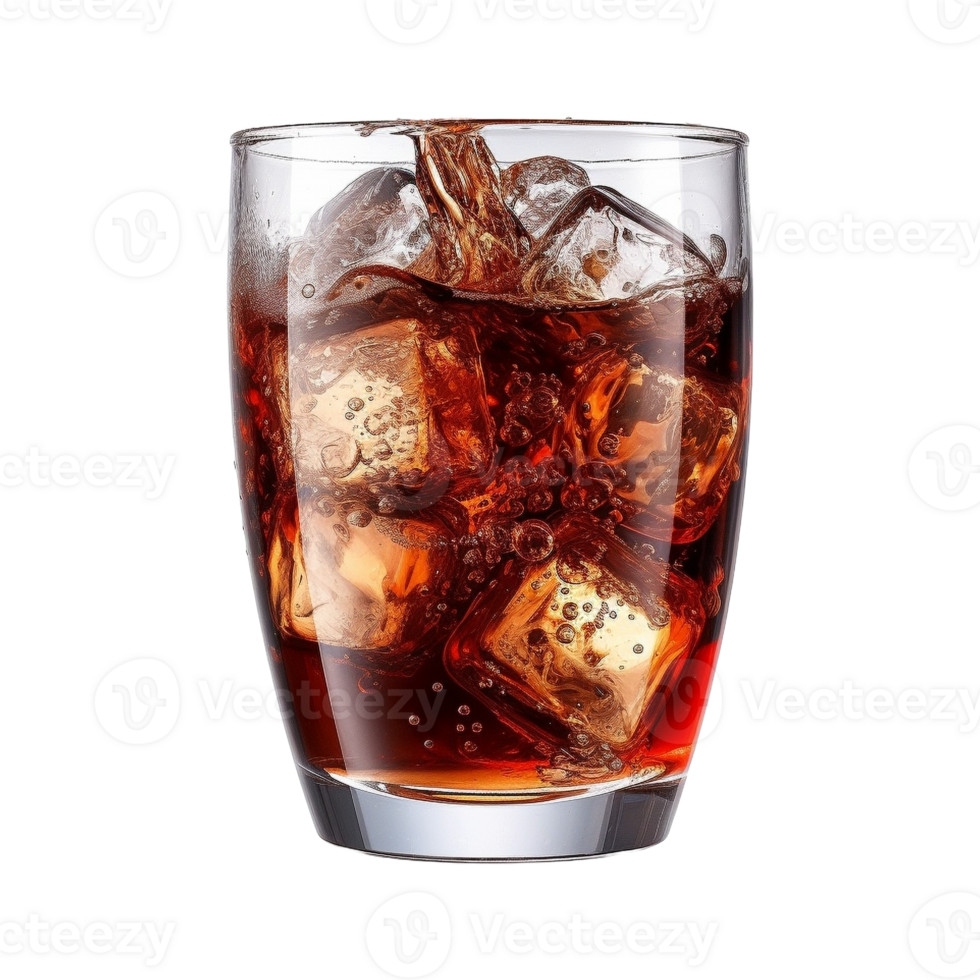 AI generated Soft Drink in a Glass on Transparent Background - Ai Generated png