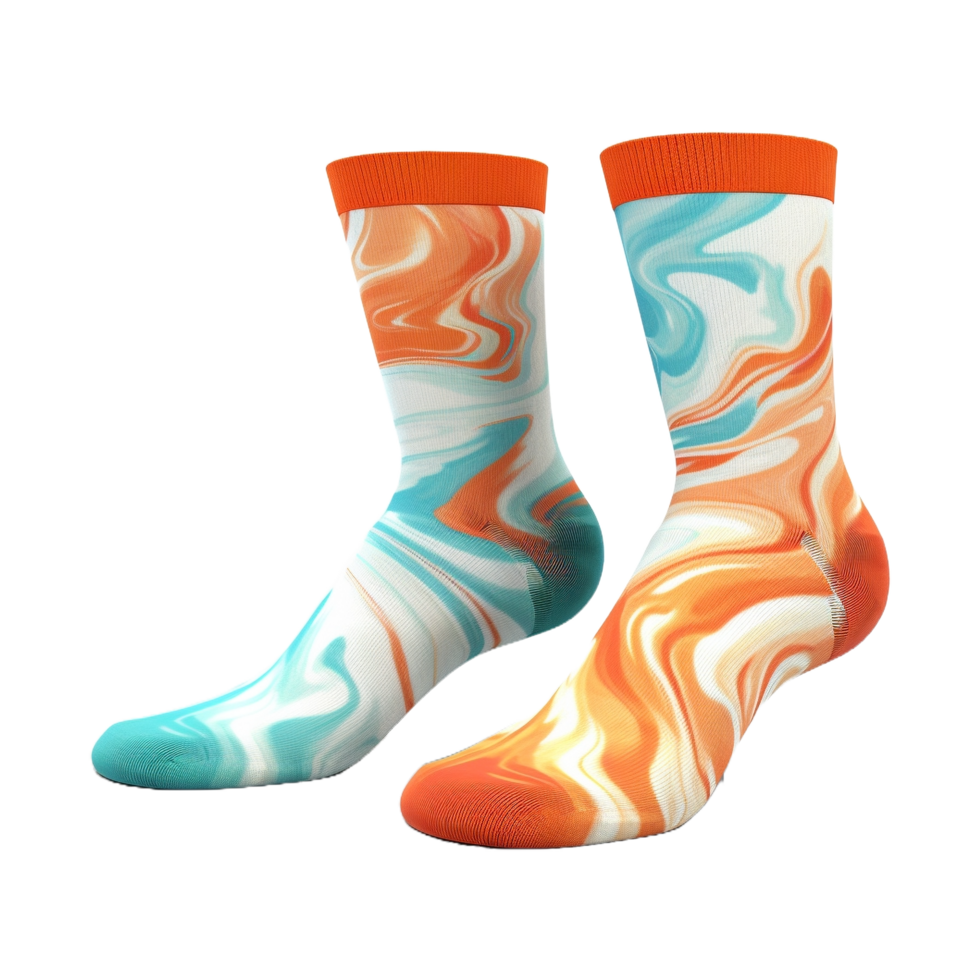 AI generated Colorful Socks on Transparent Background - Ai Generated png