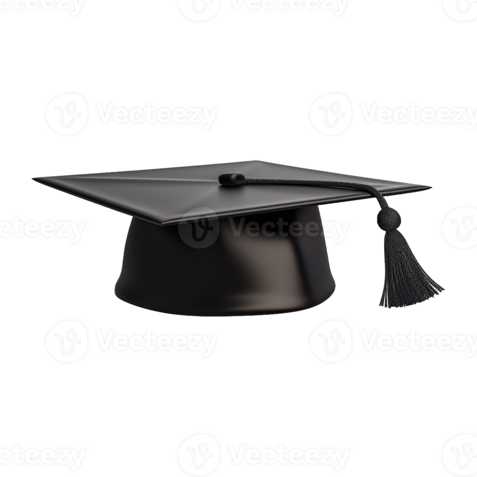 ai gerado graduação boné em transparente fundo - ai gerado png