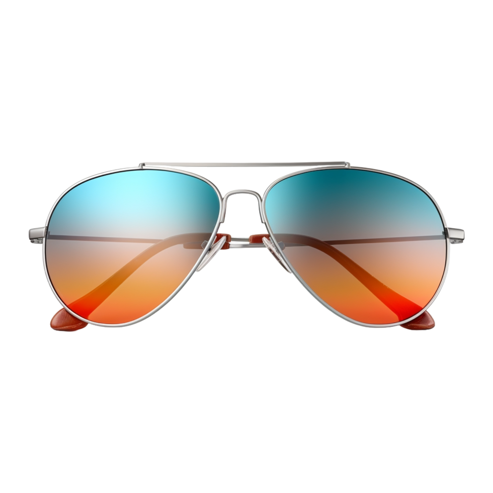 ai generado ojo lentes de moda en transparente antecedentes - ai generado png