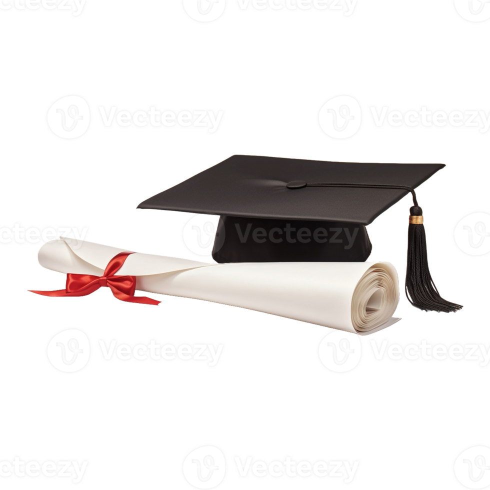 AI generated Graduation Cap on Transparent Background - Ai Generated png
