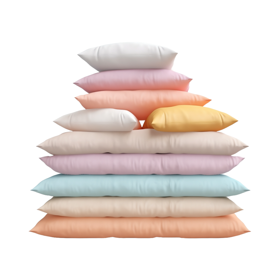 AI generated Beautiful Pillows on Transparent Background - Ai Generated png