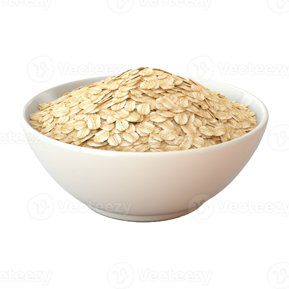 AI generated Oatmeal in a Bowl on Transparent Background - Ai Generated png