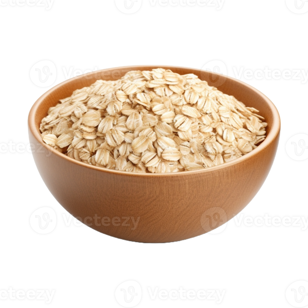 AI generated Oatmeal in a Bowl on Transparent Background - Ai Generated png