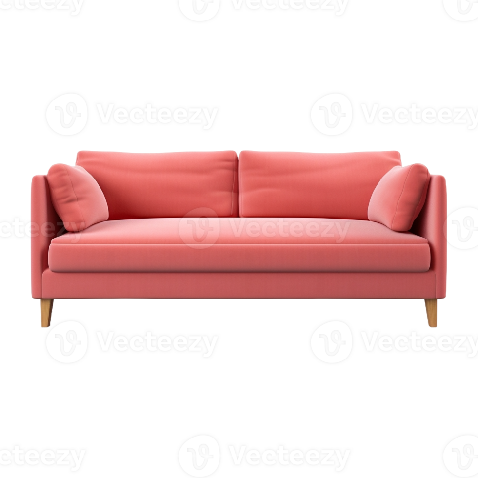 AI generated Beautiful Sofa on Transparent Background - Ai Generated png