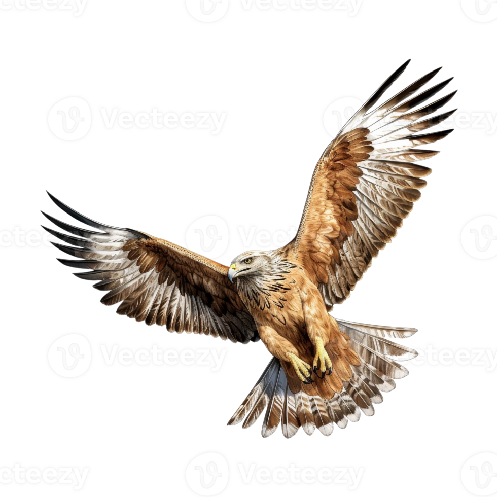 AI generated Flying Eagle on Transparent Background - Ai Generated png