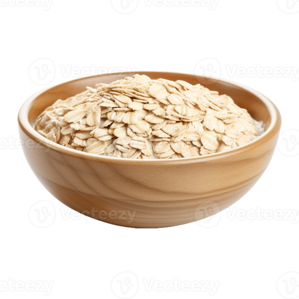 AI generated Oatmeal in a Bowl on Transparent Background - Ai Generated png