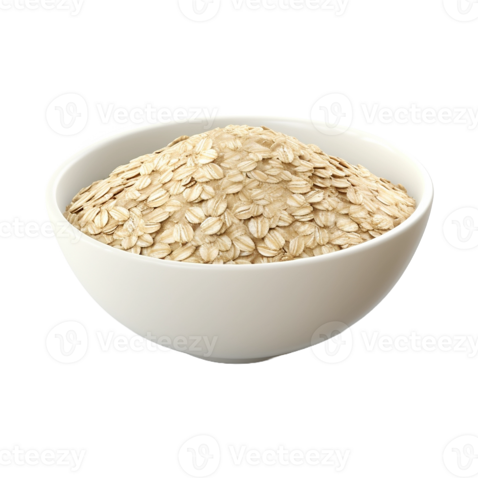 AI generated Oatmeal in a Bowl on Transparent Background - Ai Generated png