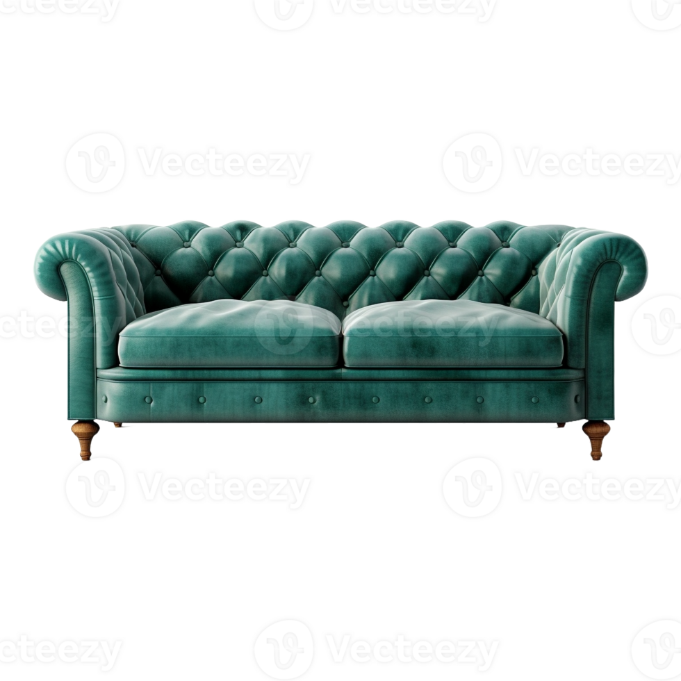 AI generated Beautiful Sofa on Transparent Background - Ai Generated png