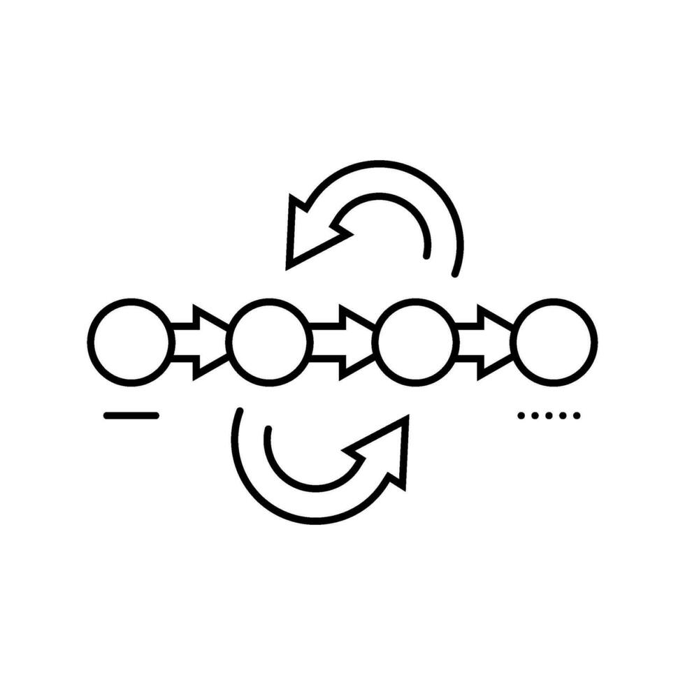 prototyping phase analyst line icon vector illustration