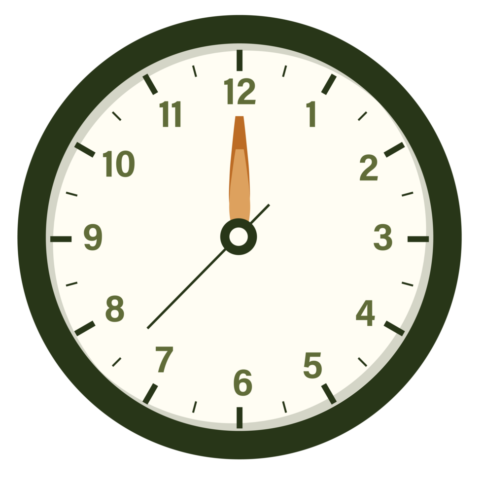 Wall Analog Clock Design Show At 12 O clock Time And Clock our-rating-system-6-o-clock-to-12-o-clock