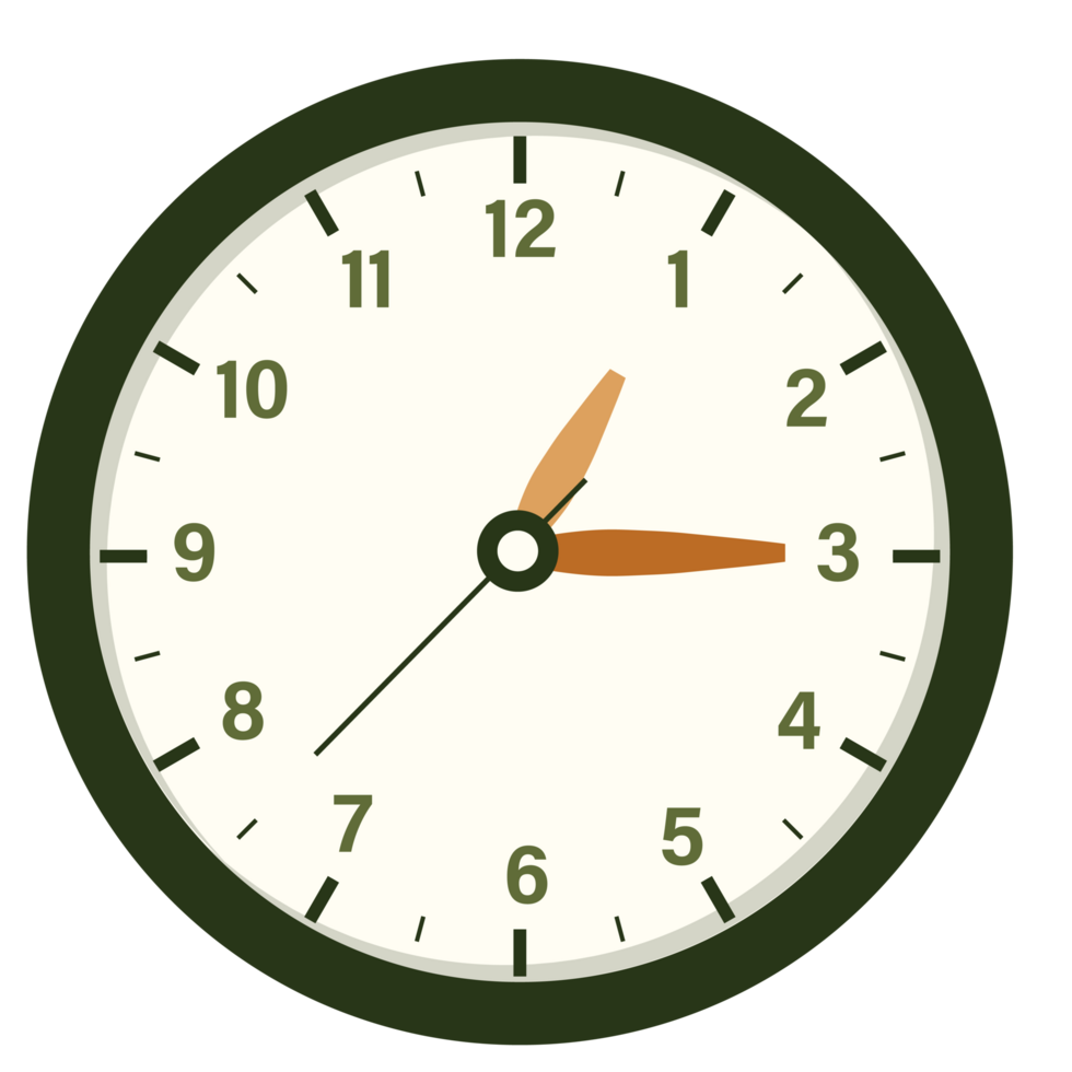 Wall Analog Clock Design Show at 1.15 , Time and Clock Illustration png