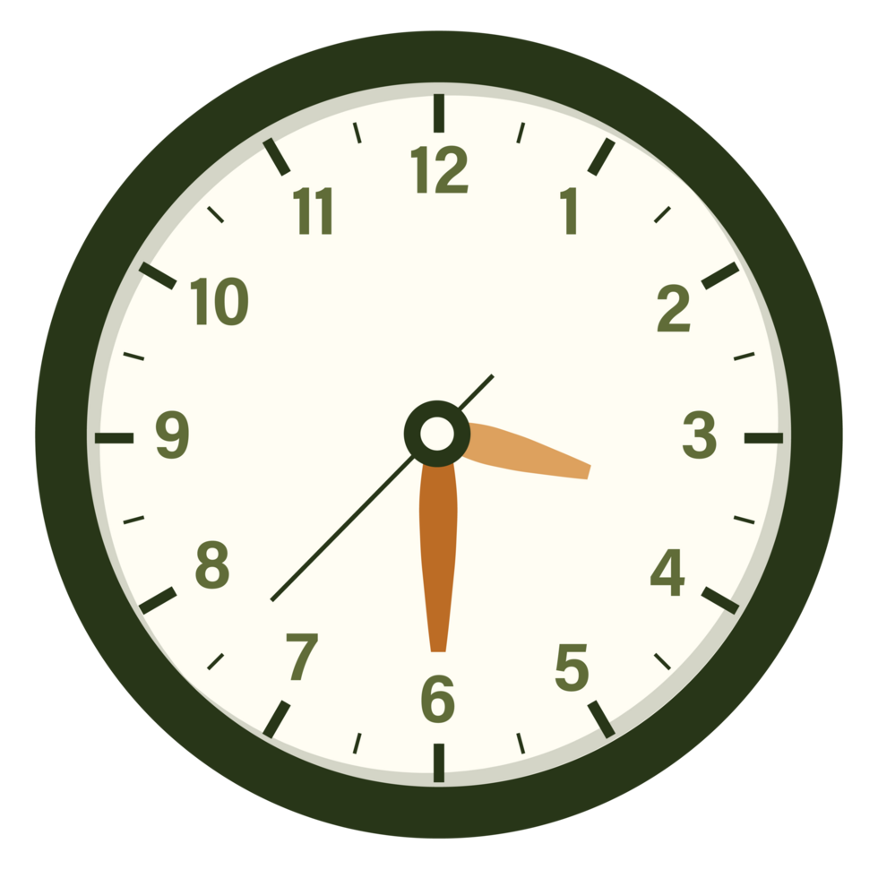 Wall Analog Clock Design Show at 3.30, Time and Clock Illustration png