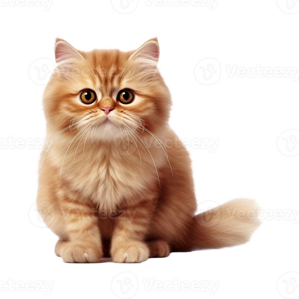 AI generated Beautiful Cat on Transparent Background - Ai Generated png