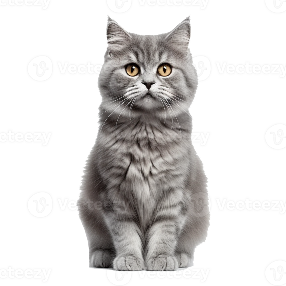AI generated Beautiful Cat on Transparent Background - Ai Generated png