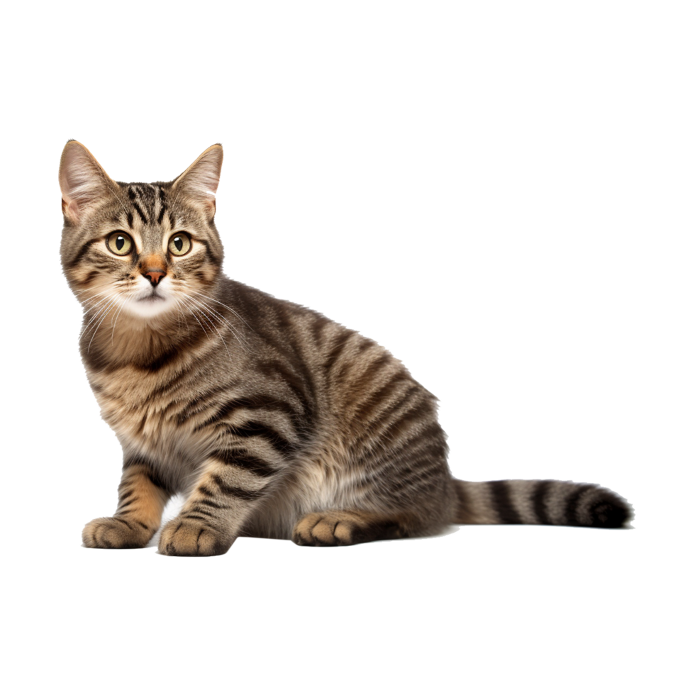 ai generiert schön Katze auf transparent Hintergrund - - ai generiert png