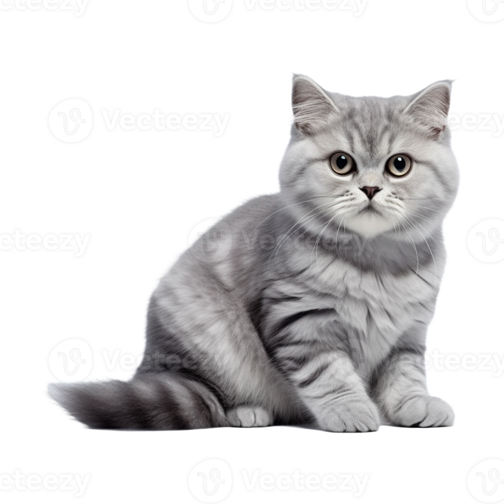AI generated Beautiful Cat on Transparent Background - Ai Generated png