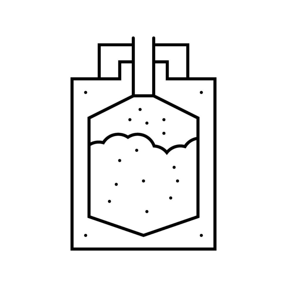 polvo metalurgia materiales Ingenieria línea icono vector ilustración