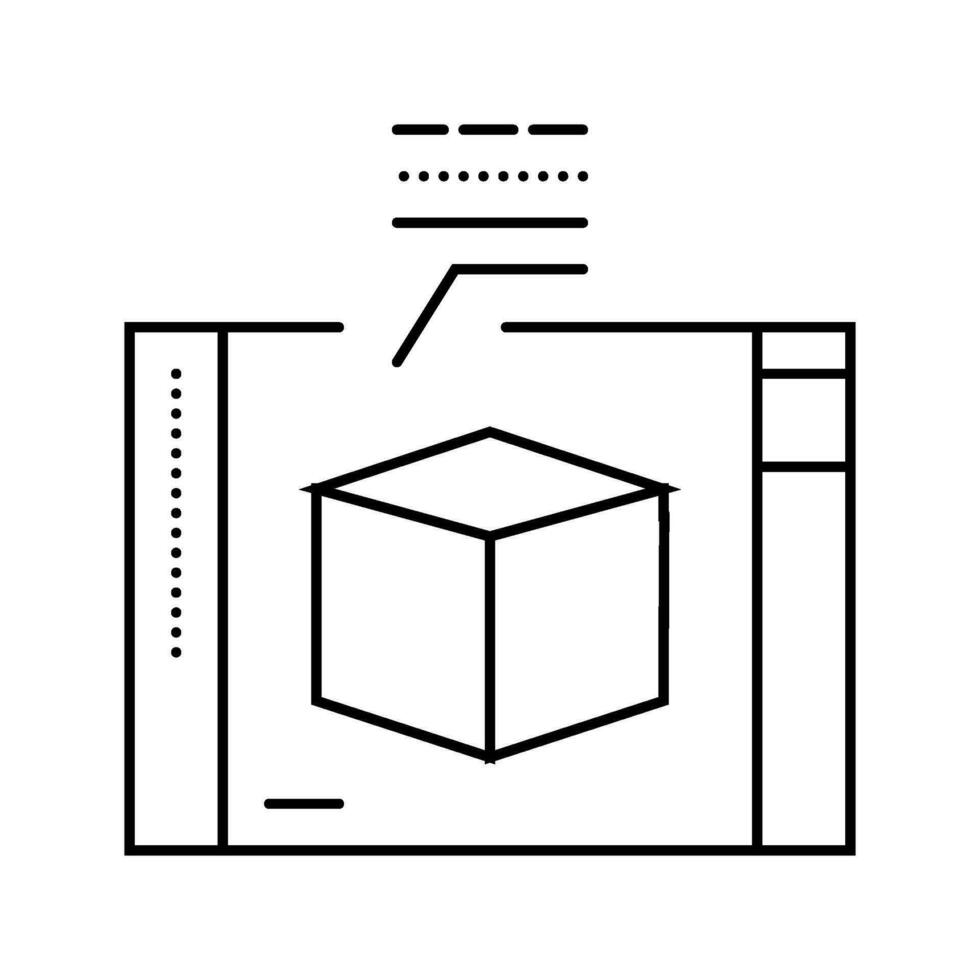 térmico análisis materiales Ingenieria línea icono vector ilustración