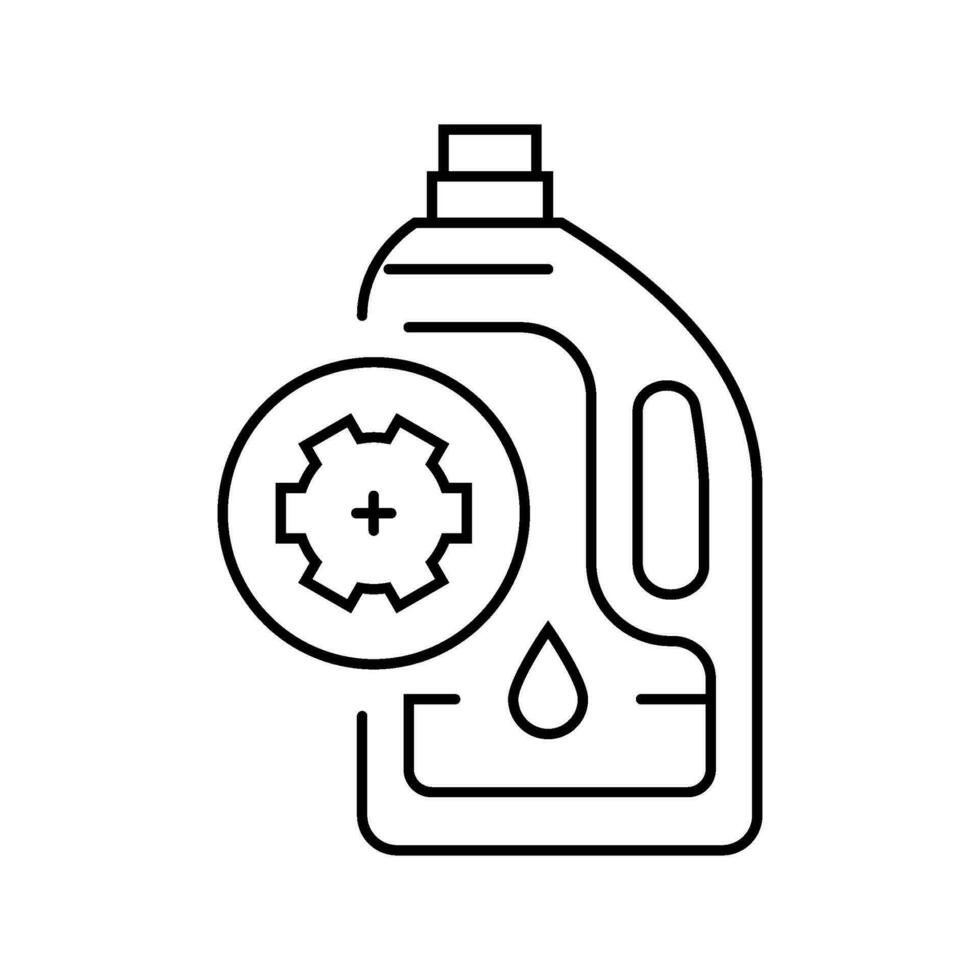 oil change car mechanic line icon vector illustration