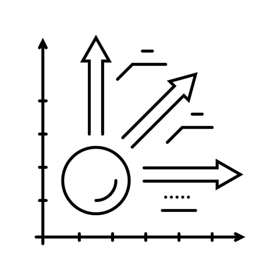 kinematics theory mechanical engineer line icon vector illustration