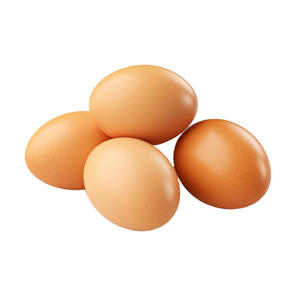 ai generado pollo huevos paquete en transparente antecedentes - ai generado png