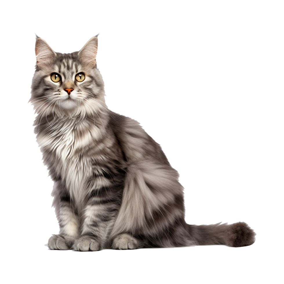 ai gerado lindo gato em transparente fundo - ai gerado png