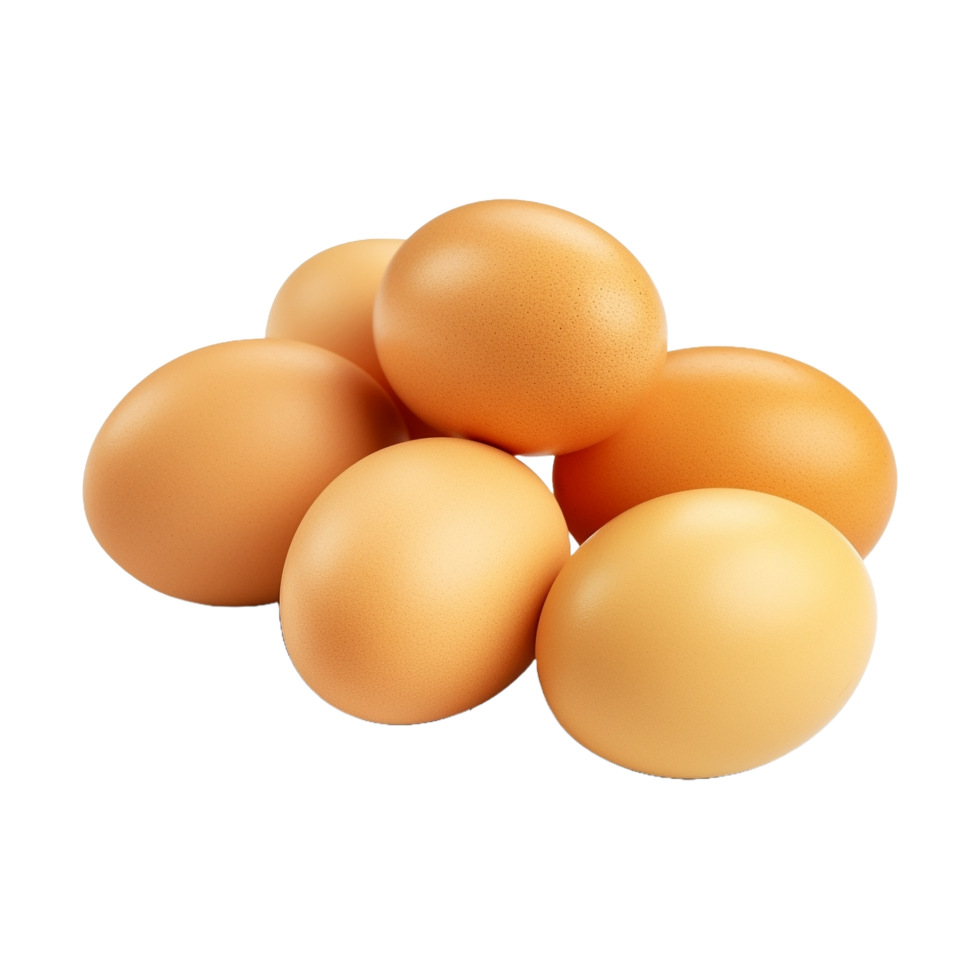 AI generated Chicken Eggs Pack on Transparent Background - Ai Generated png