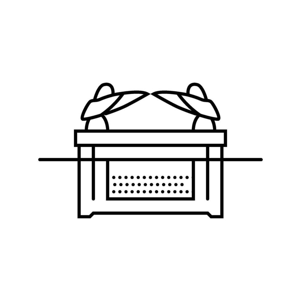 ark of the covenant line icon vector illustration