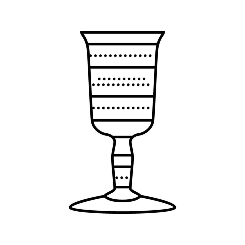 kiddush cup jewish line icon vector illustration 35271611 Vector Art at Vecteezy