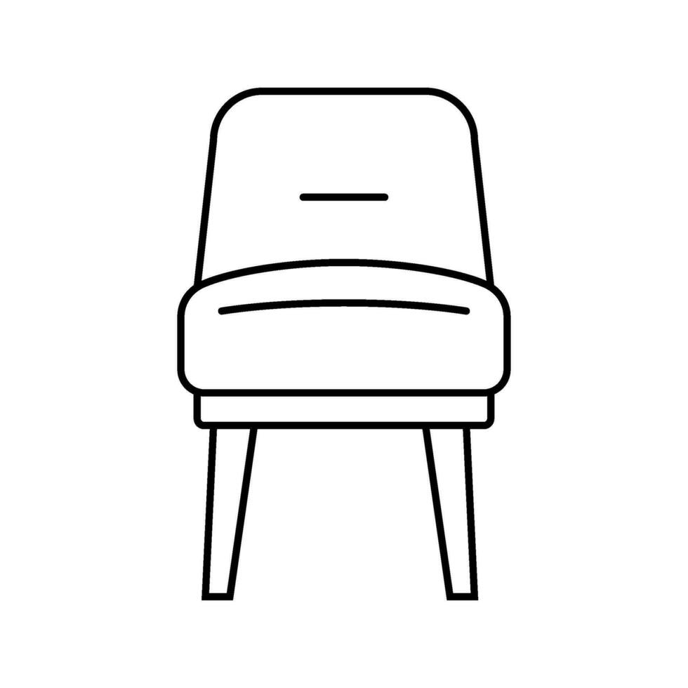 chair soft cozy line icon vector illustration