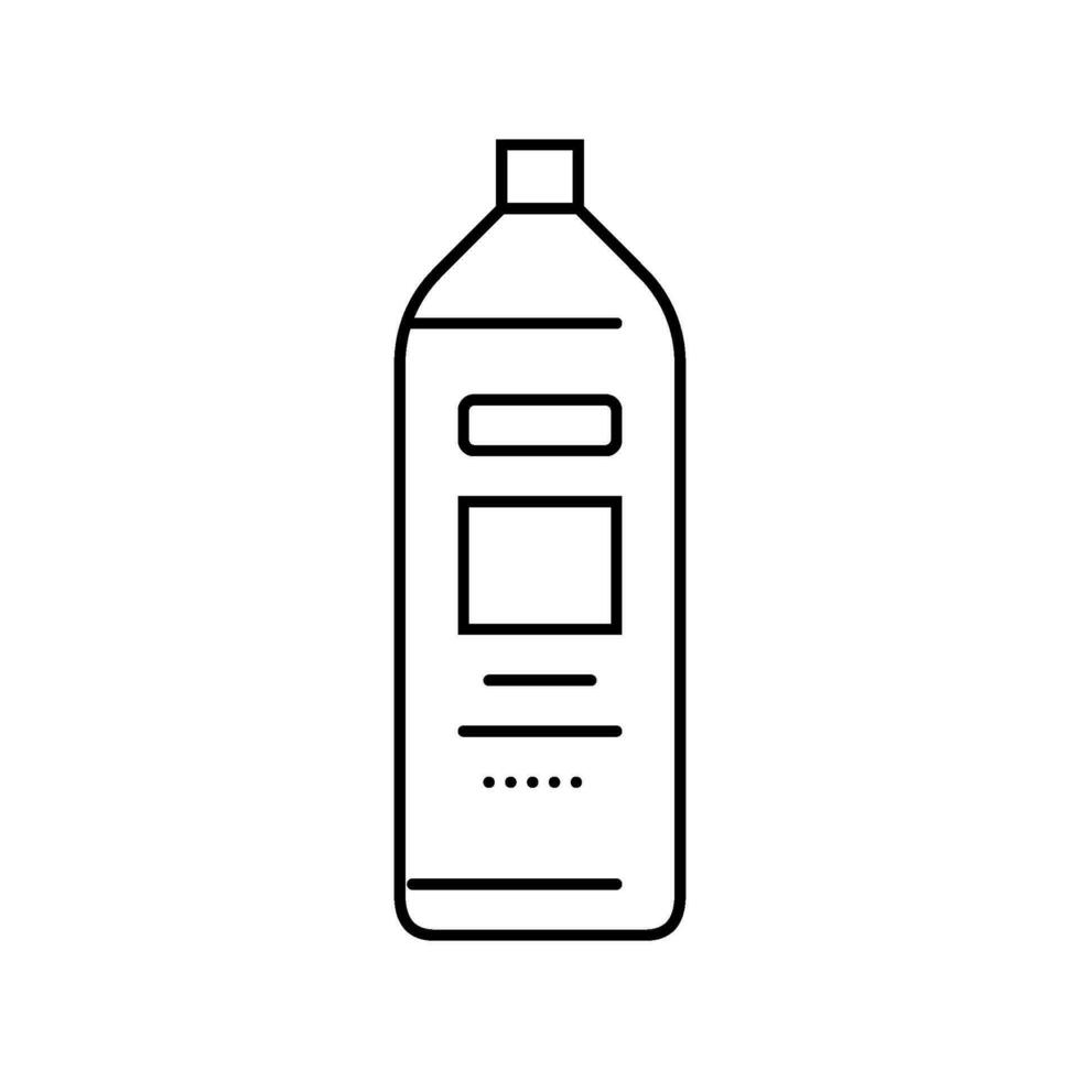 champú higiene línea icono vector ilustración