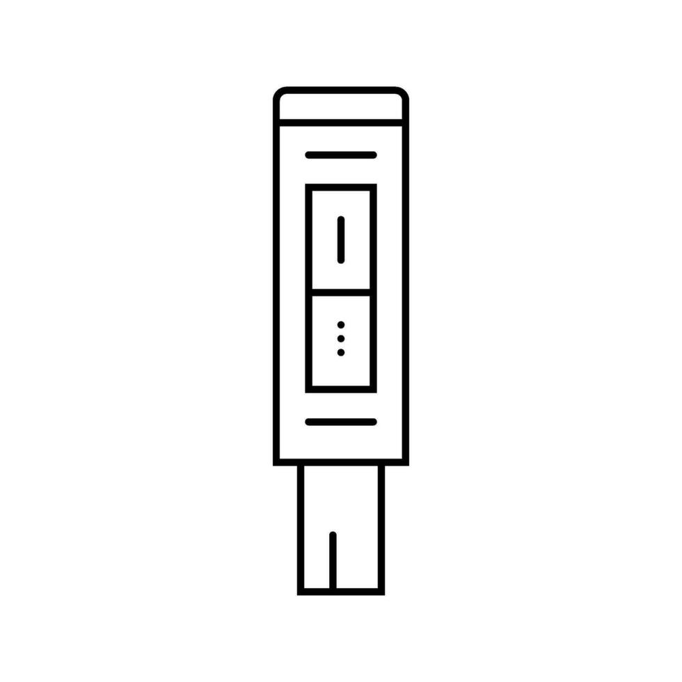 ph meter engineer line icon vector illustration