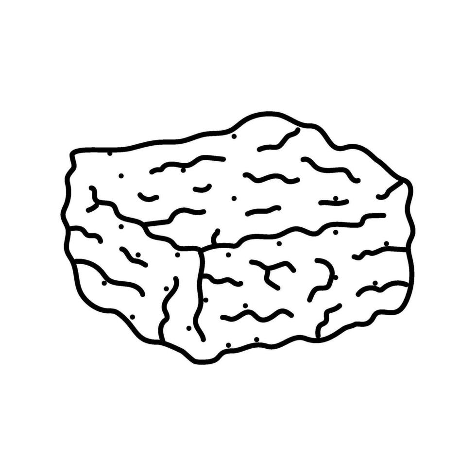 rice crispy treats food snack line icon vector illustration