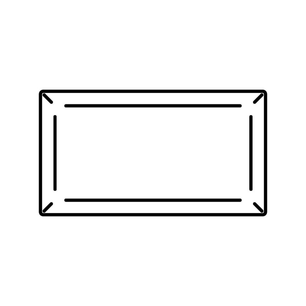 sink top view line icon vector illustration