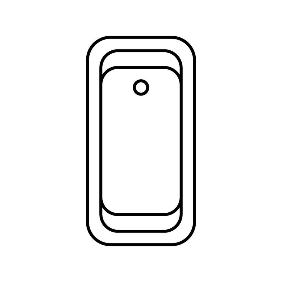 window top view line icon vector illustration